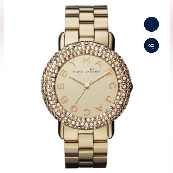 Marc by Marc Jacobs MARCI GOLD WOMEN'S GOLD MIRROR WATCH MBM3191 - Picture 1 of 10